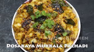 Dosakaya Mukkala Pachhadi  Dosakaya pachadi recipe  dosakaya chutney  cucumber chutney rin telugu [upl. by Abana]