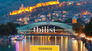 TBILISI  GEORGIA  Aerial Video 4K  Time Lapse [upl. by Lanoil918]