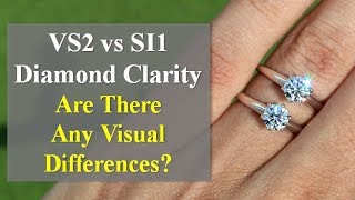 VS2 vs SI1 Diamond Clarity – Real Life Comparison of Diamond Rings [upl. by Litch643]