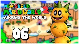 New Super Mario World 2Around The World 06  World 7 amp 8 Pokeys Paradise amp Grassy Greens [upl. by Akirahs387]