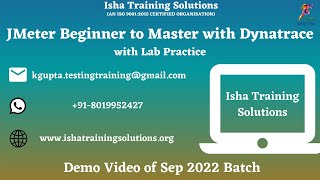 JMeter Beginner to Master with Dynatrace Demo Contact  WhatsApp us on 918019952427 to enroll [upl. by Anilec]