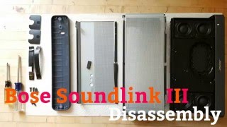 Bose Soundlink III Partial DisassemblyTeardown [upl. by Georgette]