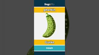 🇬🇧🇩🇪 gherkin  Gurke  vocabulary builder  learn English  Lernen wir Englisch [upl. by Airtap]