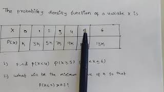 Discrete random variable problem application of discrete random variable [upl. by Bergman]