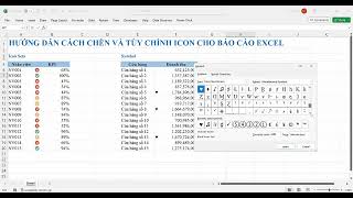 Hướng dẫn chèn Icon hoặc Symbol vào trong báo cáo Excel [upl. by Lindsley]