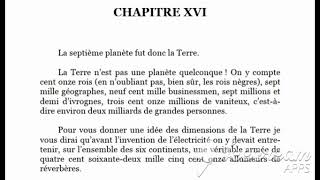 Le Petit Prince  Livre Audio avec texte  Chapitre 16  FR [upl. by Brantley958]