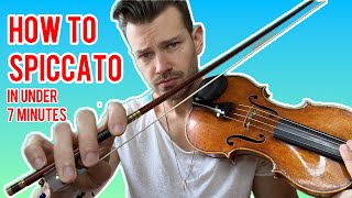 How to Spiccato in under 7 minutes Violin Tutorial [upl. by Katherina126]