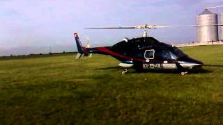 Helicopter BELL 222230 Airwolf Turbine Engine Startup and Liftoff [upl. by Nicoli824]