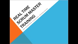 Scrum Master Training Introduction [upl. by Whitnell76]