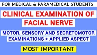 FACIAL NERVE EXAMINATION  CLINICAL LAB  PHYSIOLOGY PRACTICALS [upl. by Olram29]