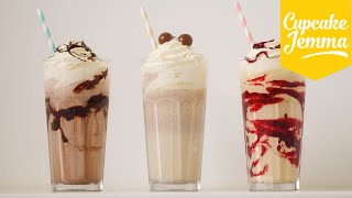 The Perfect Thick Milkshake PLUS 3 ways to PIMP it  Cupcake Jemma [upl. by Salakcin35]