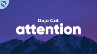 Doja Cat  Attention Clean  Lyrics [upl. by Ahsuat]