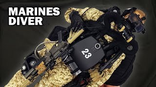 US marines force recon combat diver action figure [upl. by Nauqaj14]