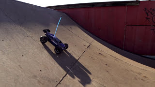 Traxxas 116 ERevo  Skatepark and OffRoad Action [upl. by Manheim914]