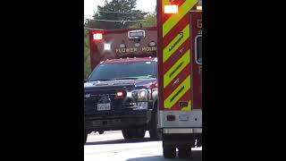 Flower mound Medic 503 Responding firefighter ambulance emergency [upl. by Leamiba152]