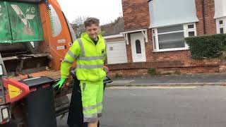 General Waste bin men emptying bins in Bournemouth part 1 [upl. by Centeno621]