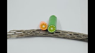 Polymer Clay LIme and Orange Tutorial Needed for an order [upl. by Penoyer801]