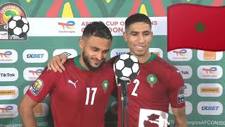 Réaction daprès match Achraf Hakimi et Sofiane Boufal Maroc vs Malawi Africa Cup 2022 [upl. by Sarge122]