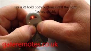 Programming a CAME 432NA434NA Garage amp Gate Remote Control [upl. by Morris]