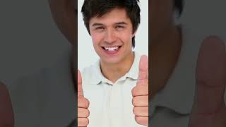 Happy Man Giving Thumbs Up Against Plain Background Video  WaveBreak Media shorts [upl. by Templas195]