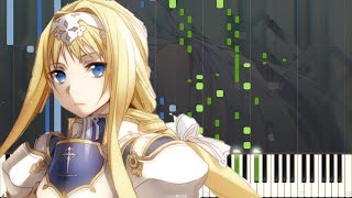 ADAMAS  Sword Art Online Alicization OP ソードアート・オンラインOP刀劍神域第三季OPPiano cover [upl. by Acirred739]