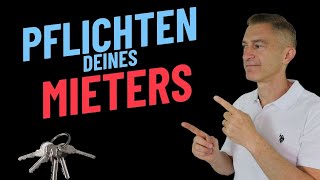 Mieterpflichten Deine Rechte als Vermieter immobilieninvestor [upl. by Misty]