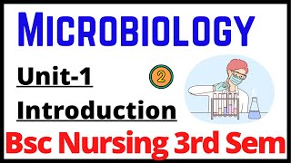 Introduction of Microbiology  Unit1  Microbiology For Bsc Nursing 3rd Sem Part2 [upl. by Ahsilyt]