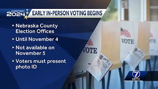 Early Voting Begins In Nebraska [upl. by Bela]