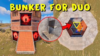 Best Bunker for Duo in Rust Tutorial [upl. by Ahtivak]