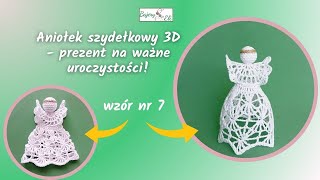 szydełkowaniebajeryeli Aniołek Na Szydełku Wzór Nr 7 A crocheted angel [upl. by Wiggins]