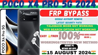 POCO X4 PRO 5G FRP BYPASS [upl. by Laural]