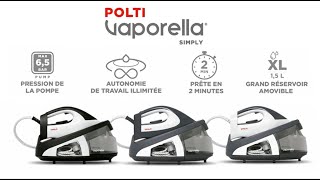 POLTI Vaporella Simply  débutez le repassage vapeur avec la centrale vapeur [upl. by Bruni81]