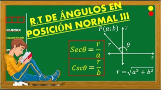 RT DE UN ÁNGULO EN POSICIÓN NORMAL III1RO SEC [upl. by Polish657]