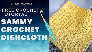 Easy schdc Crochet Dishcloth Pattern [upl. by Goerke]