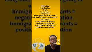 Net migration immigration emigration igcse alevel [upl. by Hanford]