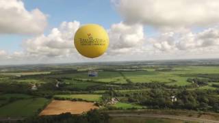 Terra Botanica  Ballon captif Terra vu du ciel [upl. by Ahsinac]