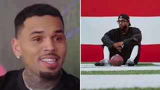 Chris Brown REACTS to Kendrick Lamar Announcing Hes The Super Bowl Halftime Show 2025 Performer [upl. by Aisined]