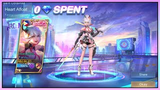 How I got Fanny New Skin Heart Afloat for FREE in Valentines Gameplay Preview MLBB [upl. by Shugart]