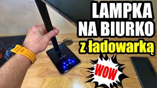 SUPER LAMPKA LED NA BIURKO Z ŁADOWARKĄ INDUKCYJNĄ [upl. by Seiter]