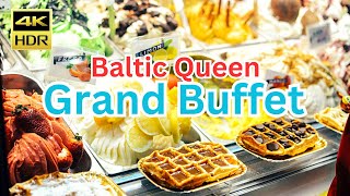 Grand Buffet on Baltic Queen Cruise  Silja Line [upl. by Messing191]