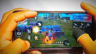 World fastest movement player playing 1vs4 in BRRanked on mobile Handcam freestyle gamplay [upl. by Goldfarb533]