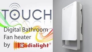 Digital Bathroom fan heater  Touch by Ermete Giudici SpA [upl. by Stearns]