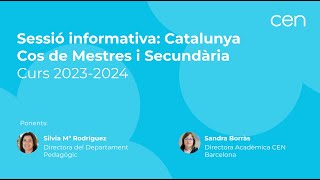 Com seran les oposicions de Secundària 2024  CEN Barcelona [upl. by Kristi]