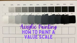 Acrylic Painting Value Scales [upl. by Schoenberg]