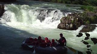 Husum Falls 08012009  White Salmon River  BZ Corner Washington [upl. by Silvio444]