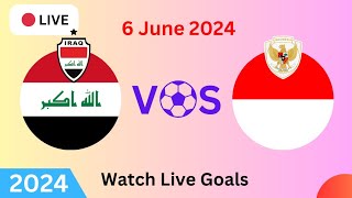 LiveFootball Goals UpdatesIndonesia vs Iraq World Cup [upl. by Nohcim]