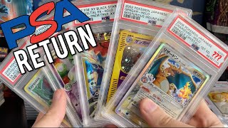 ONE YEAR LATER 90 CARD Pokemon PSA Return [upl. by Kiah579]