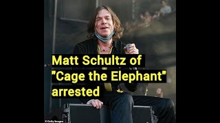 Cage the Elephants Matt Schultz Arrested in New York Charged with Criminal Possession of a Weapon [upl. by Eilrebmik149]