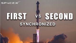 Starship FIRST vs SECOND Integrated Flight Test [upl. by Onitsirc717]