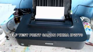 canon ip2770 self test print with no PC or networks [upl. by Ynohtna]